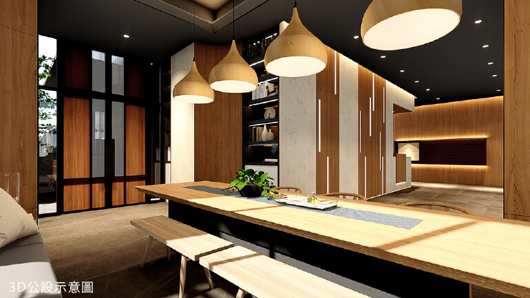 一心居｜3D公設示意圖